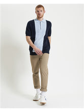 Afbeelding in Gallery-weergave laden, Ben Sherman: Block Stripe Knitted Polo
